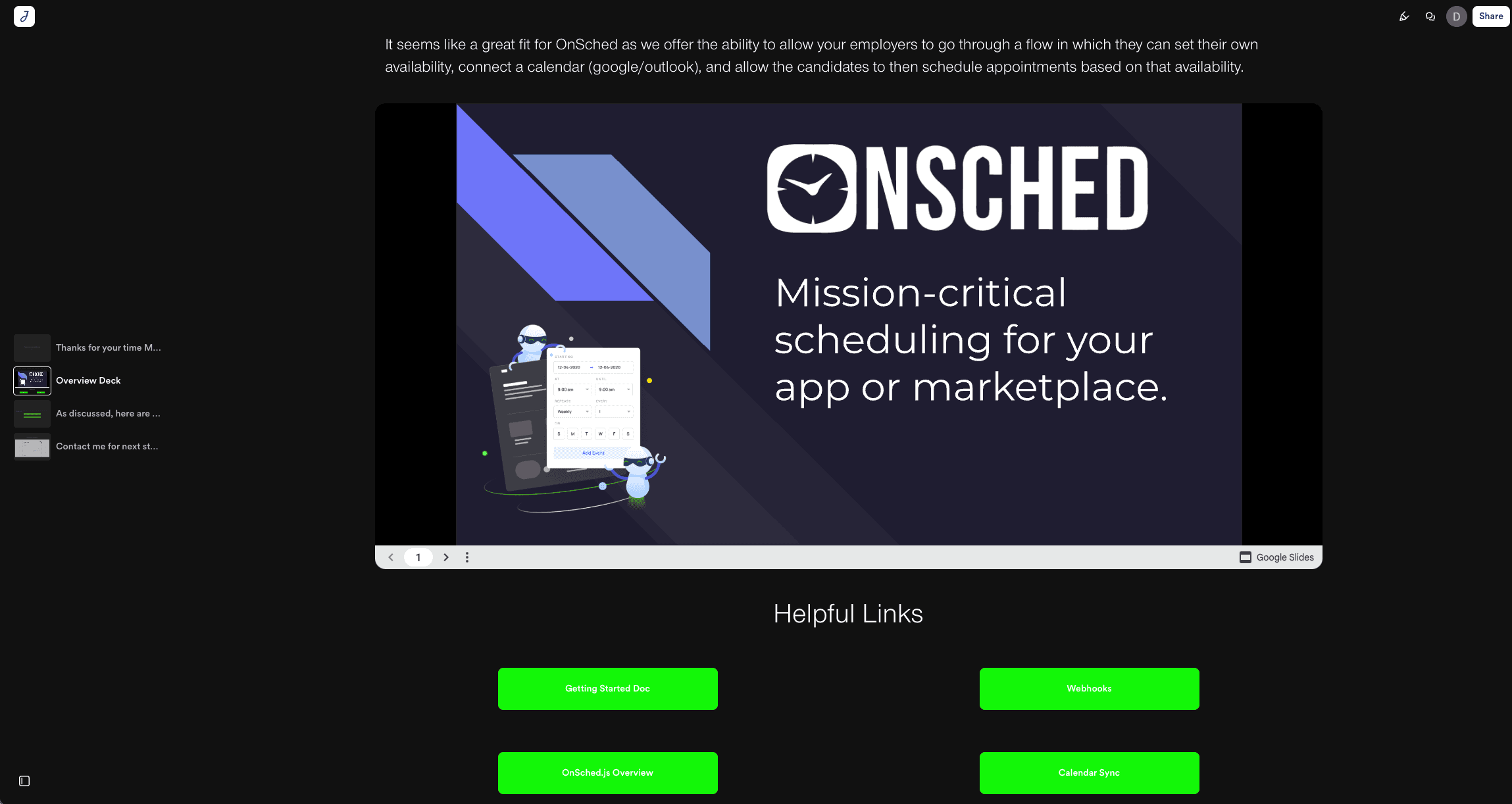 After - Journey with custom links