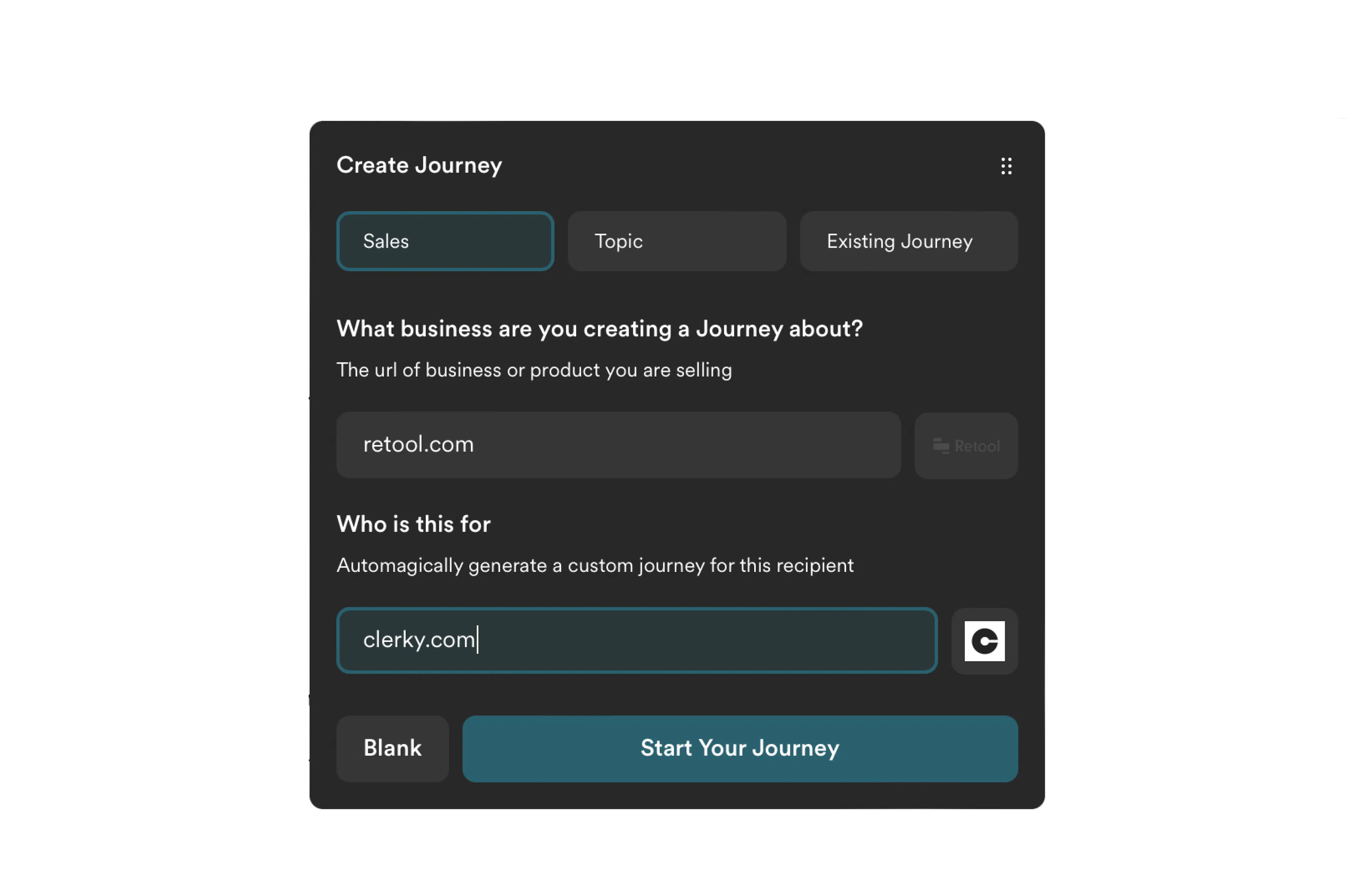 Generative Sales Journeys